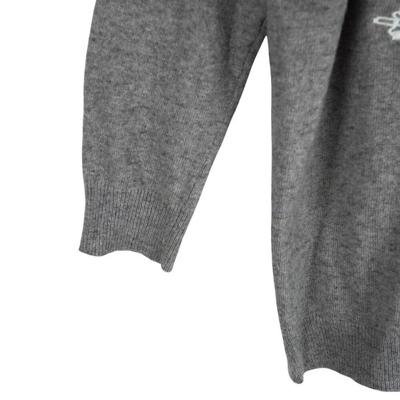 J.Crew Womens Grey Arrow Print Sweater - Size S -‎ Wool & Cotton Blend - Picture 6 of 8